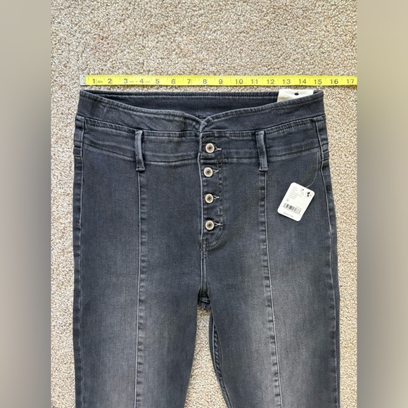 NWT Free People We the Free After Dark Mid Rise Flare Vintage Black Size… - Picture 6 of 14
